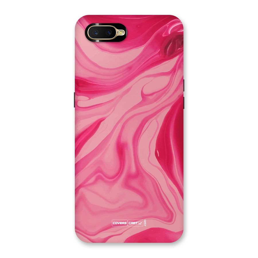 Sizzling Pink Marble Texture Back Case for Oppo K1