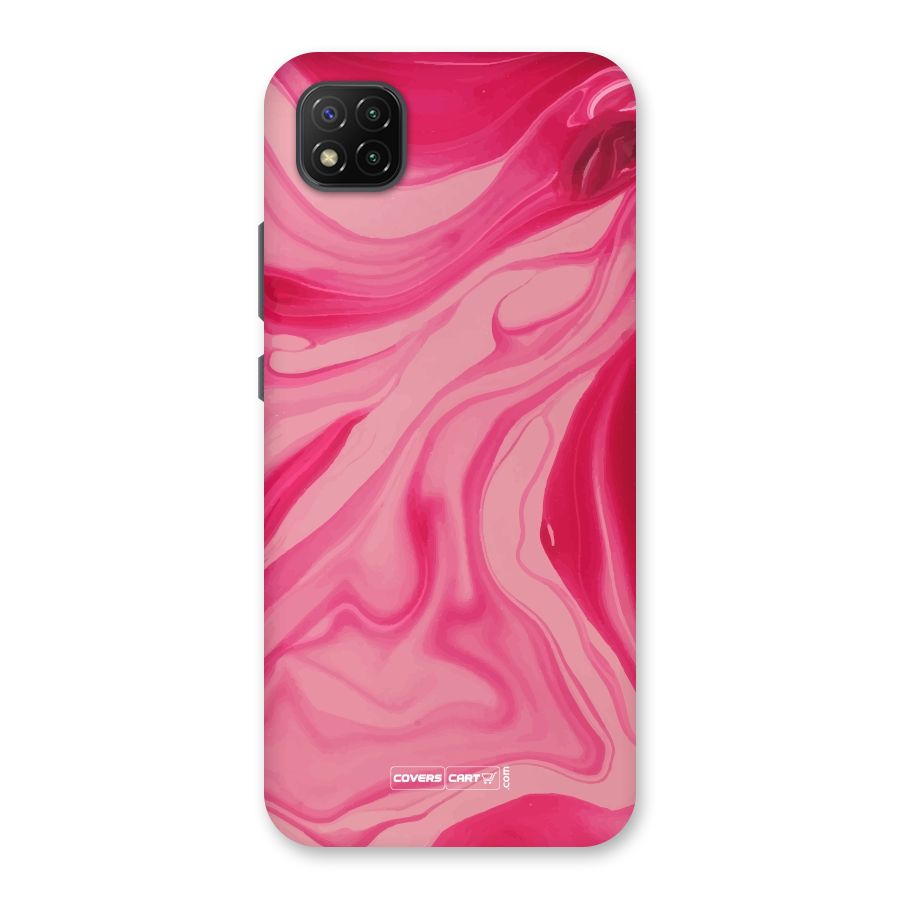 Sizzling Pink Marble Texture Back Case for Poco C3