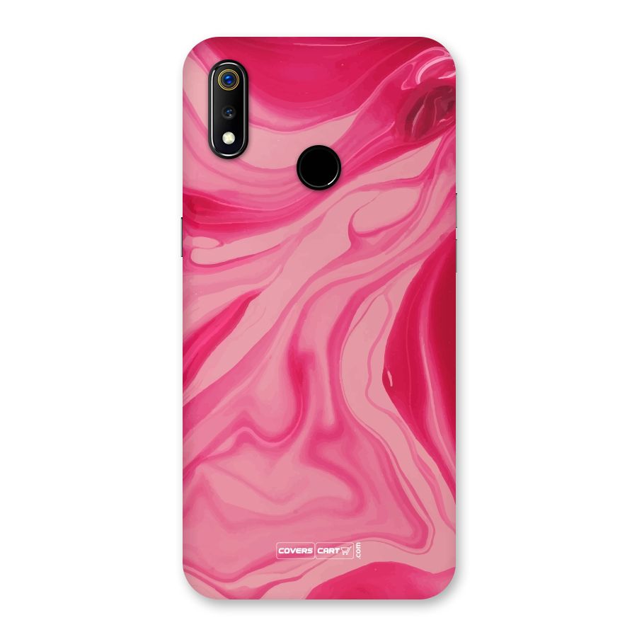 Sizzling Pink Marble Texture Back Case for Realme 3