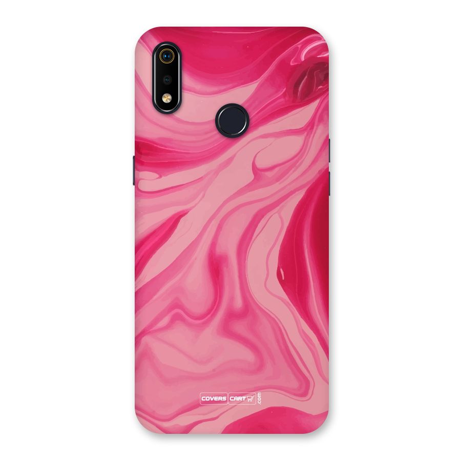 Sizzling Pink Marble Texture Back Case for Realme 3i