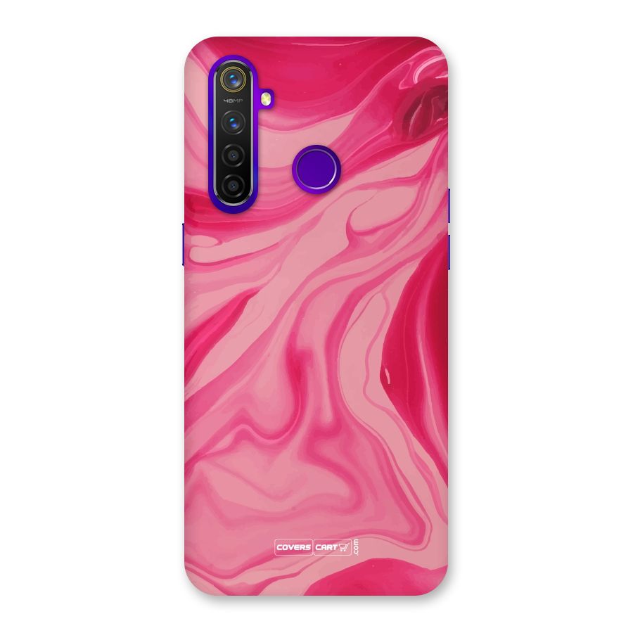 Sizzling Pink Marble Texture Back Case for Realme 5 Pro