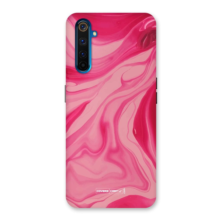 Sizzling Pink Marble Texture Back Case for Realme 6 Pro