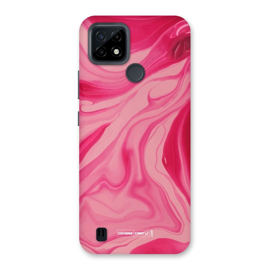 Sizzling Pink Marble Texture Back Case for Realme C21