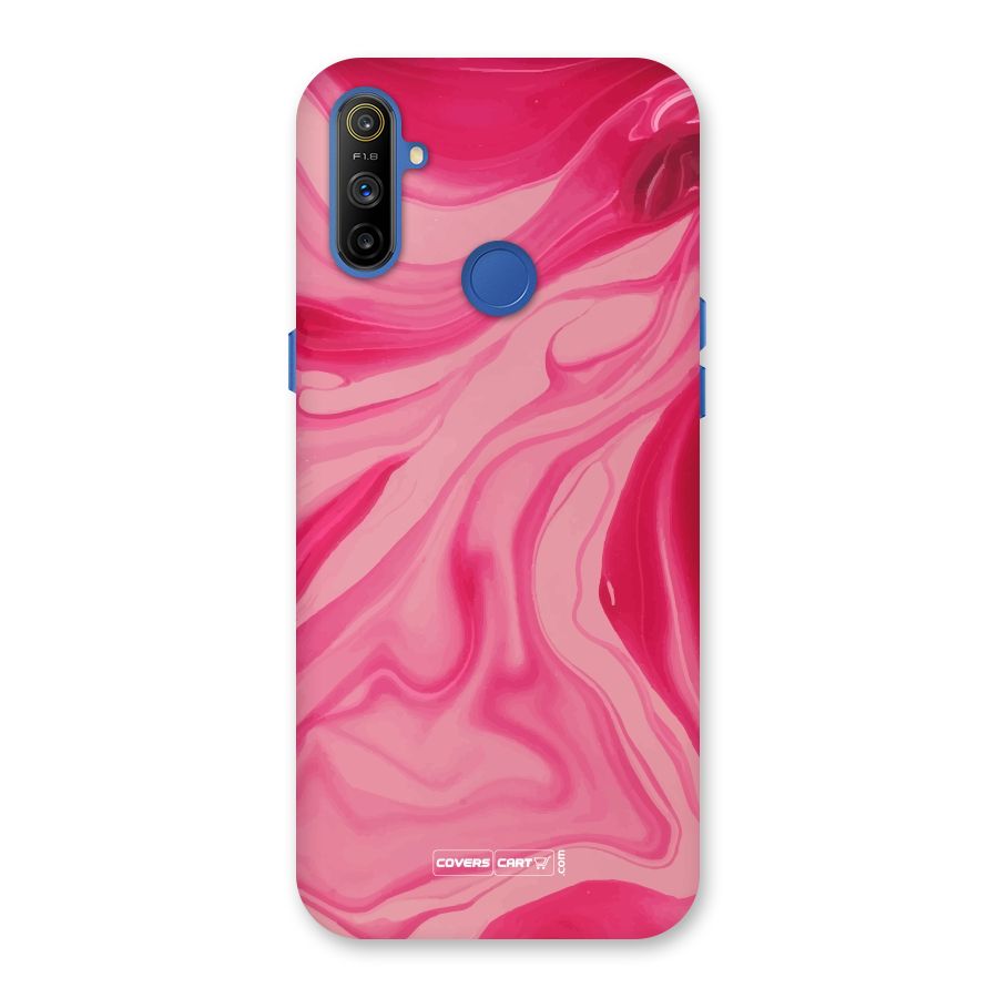 Sizzling Pink Marble Texture Back Case for Realme Narzo 10A