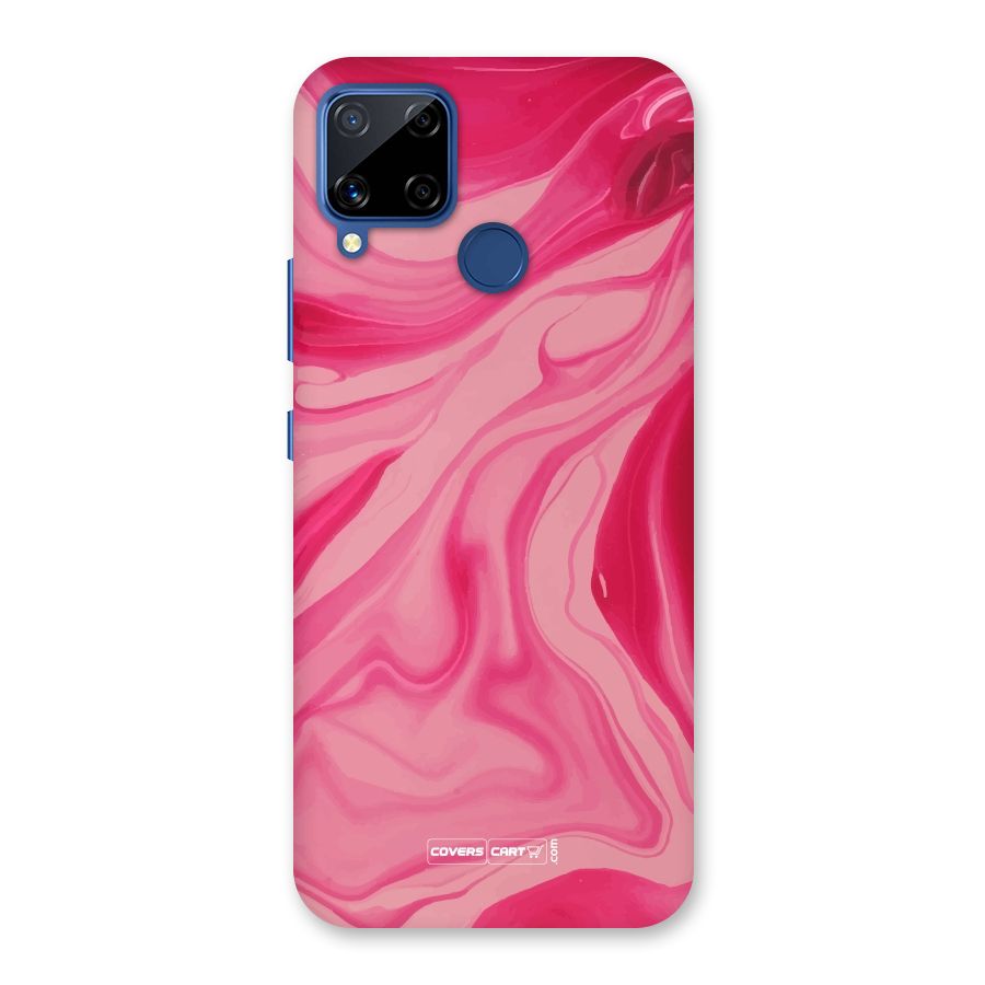 Sizzling Pink Marble Texture Back Case for Realme Narzo 30A
