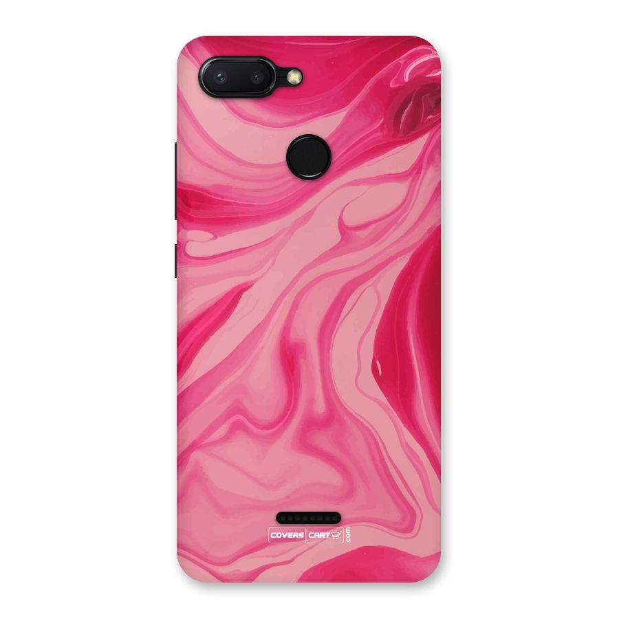 Sizzling Pink Marble Texture Back Case for Redmi 6