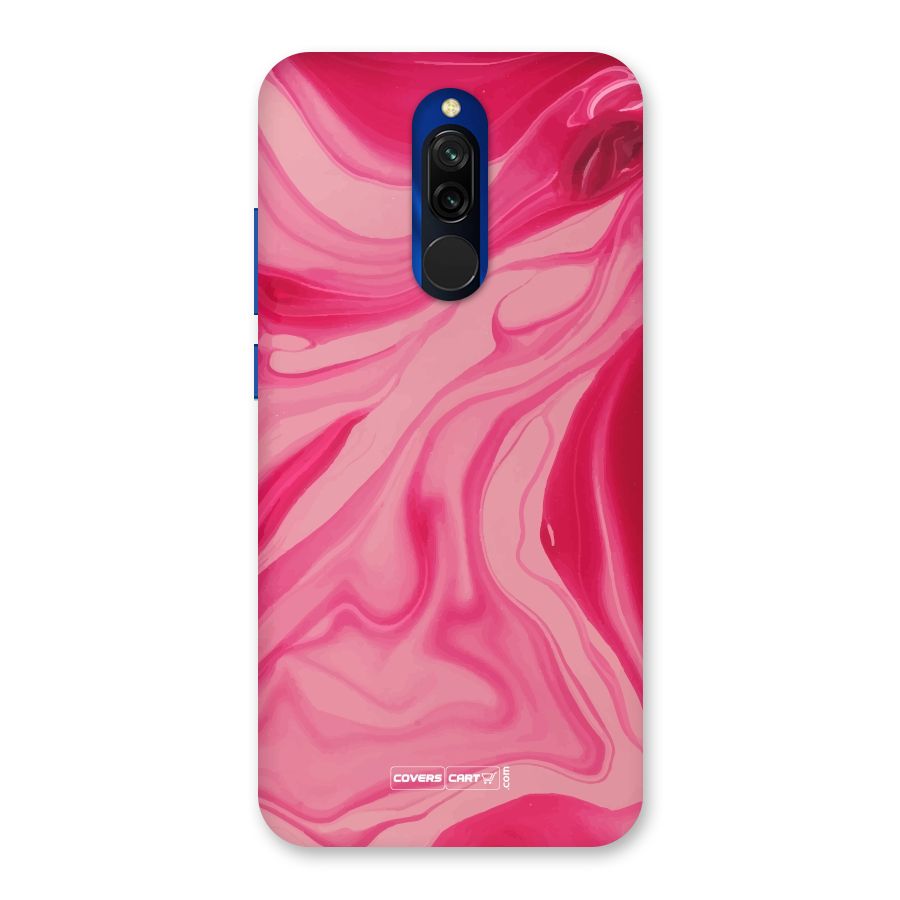 Sizzling Pink Marble Texture Back Case for Redmi 8