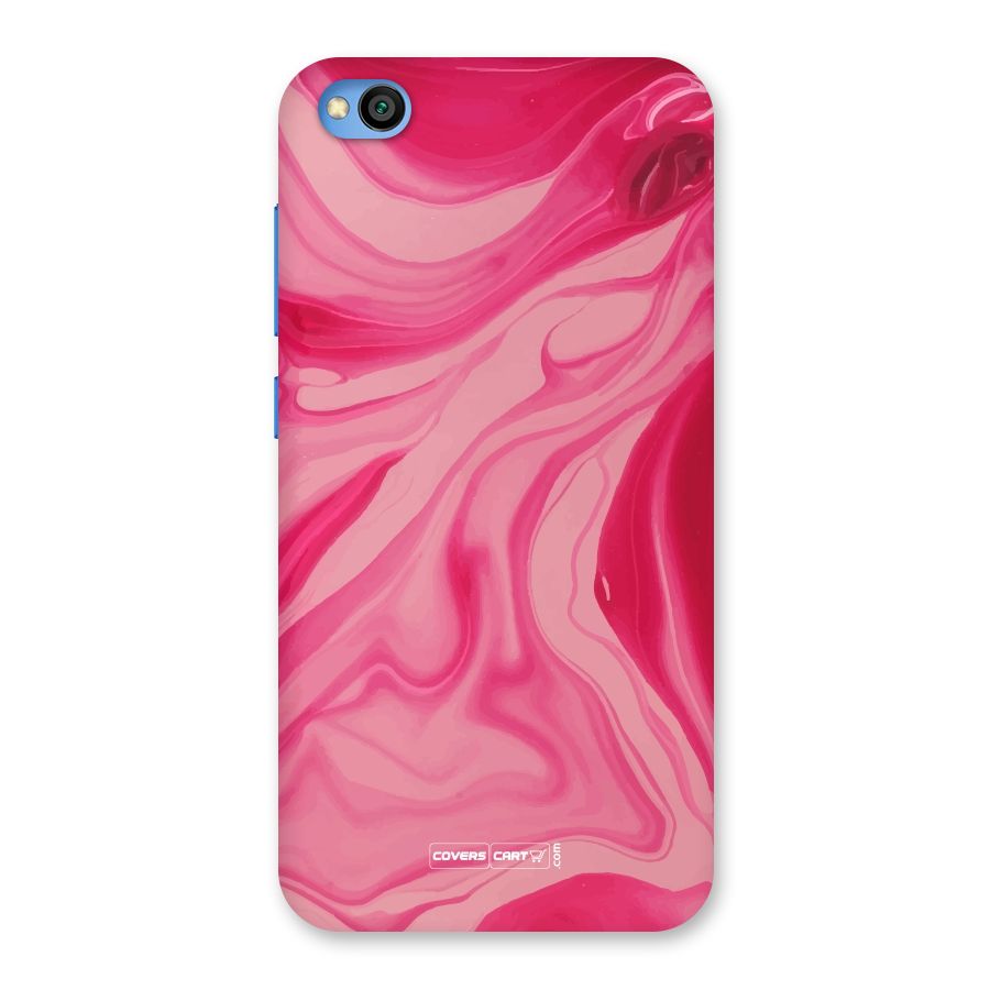 Sizzling Pink Marble Texture Back Case for Redmi Go