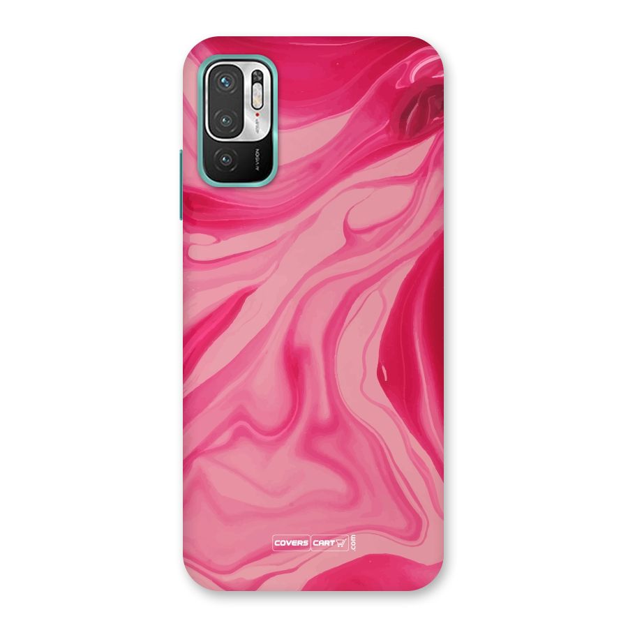 Sizzling Pink Marble Texture Back Case for Redmi Note 10T 5G