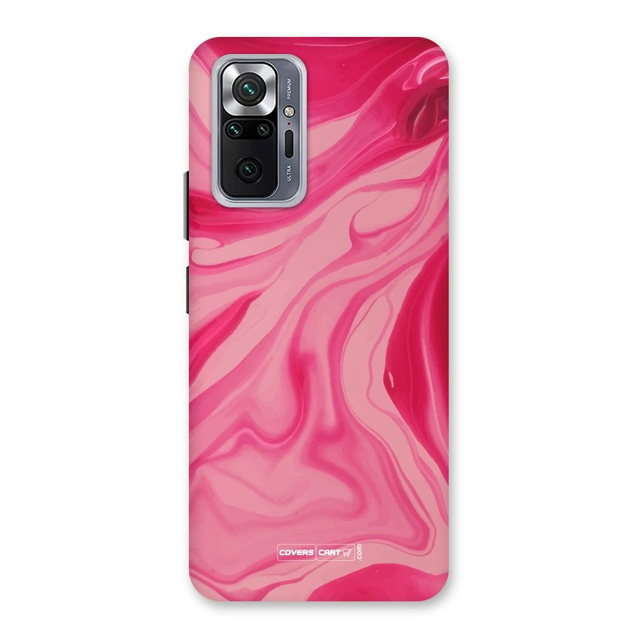 Sizzling Pink Marble Texture Back Case for Redmi Note 10 Pro Max