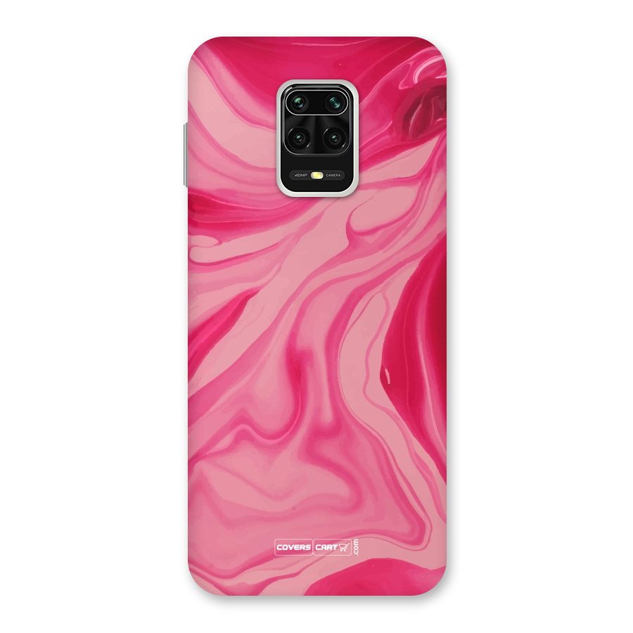 Sizzling Pink Marble Texture Back Case for Redmi Note 9 Pro