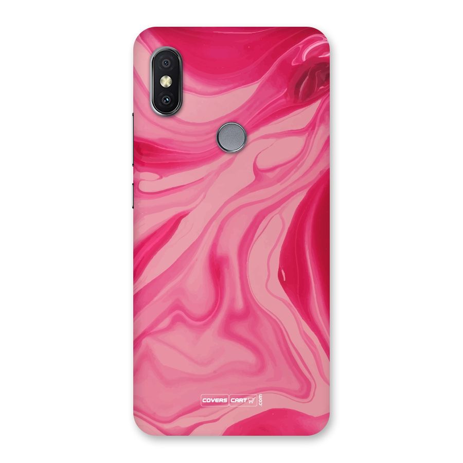Sizzling Pink Marble Texture Back Case for Redmi Y2