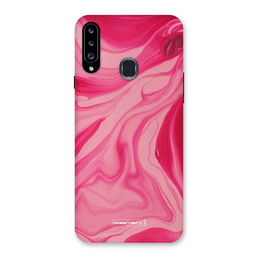Sizzling Pink Marble Texture Back Case for Samsung Galaxy A20s
