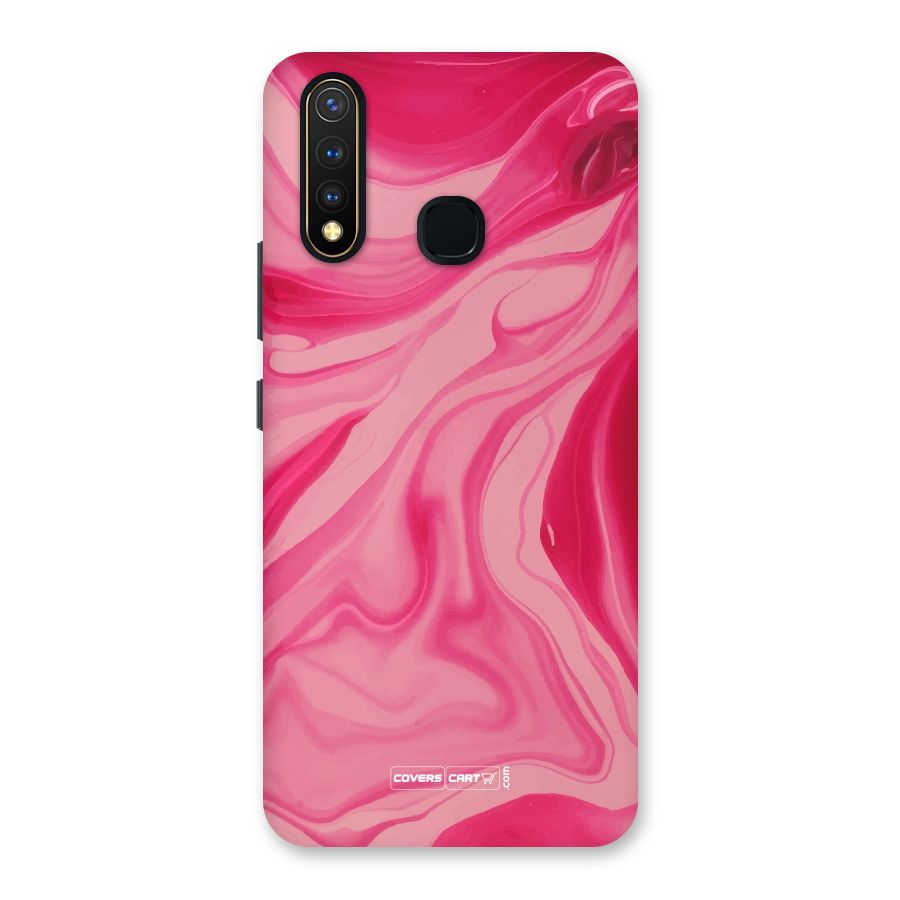 Sizzling Pink Marble Texture Back Case for Vivo U20