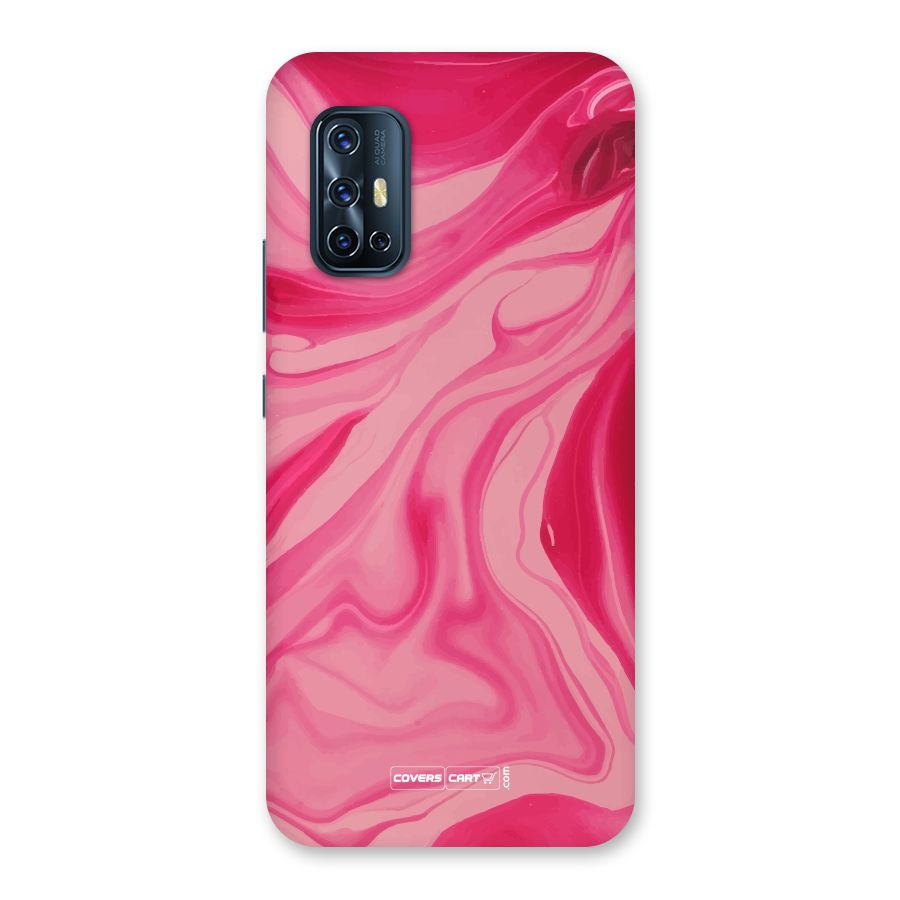 Sizzling Pink Marble Texture Back Case for Vivo V17