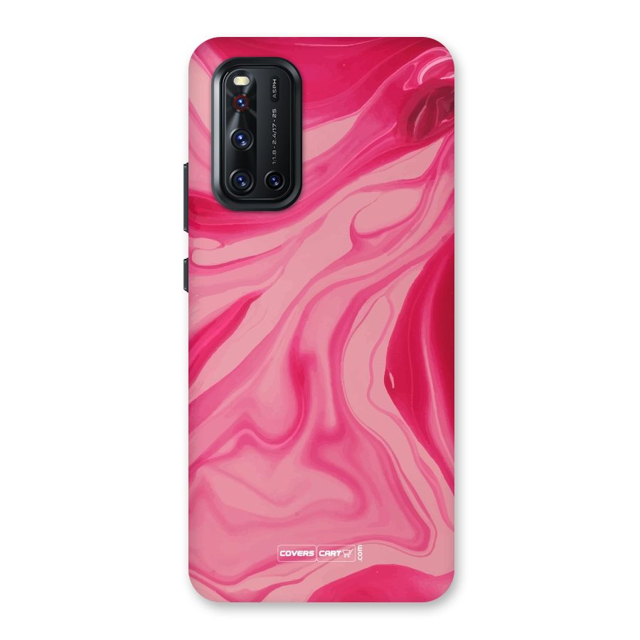 Sizzling Pink Marble Texture Back Case for Vivo V19