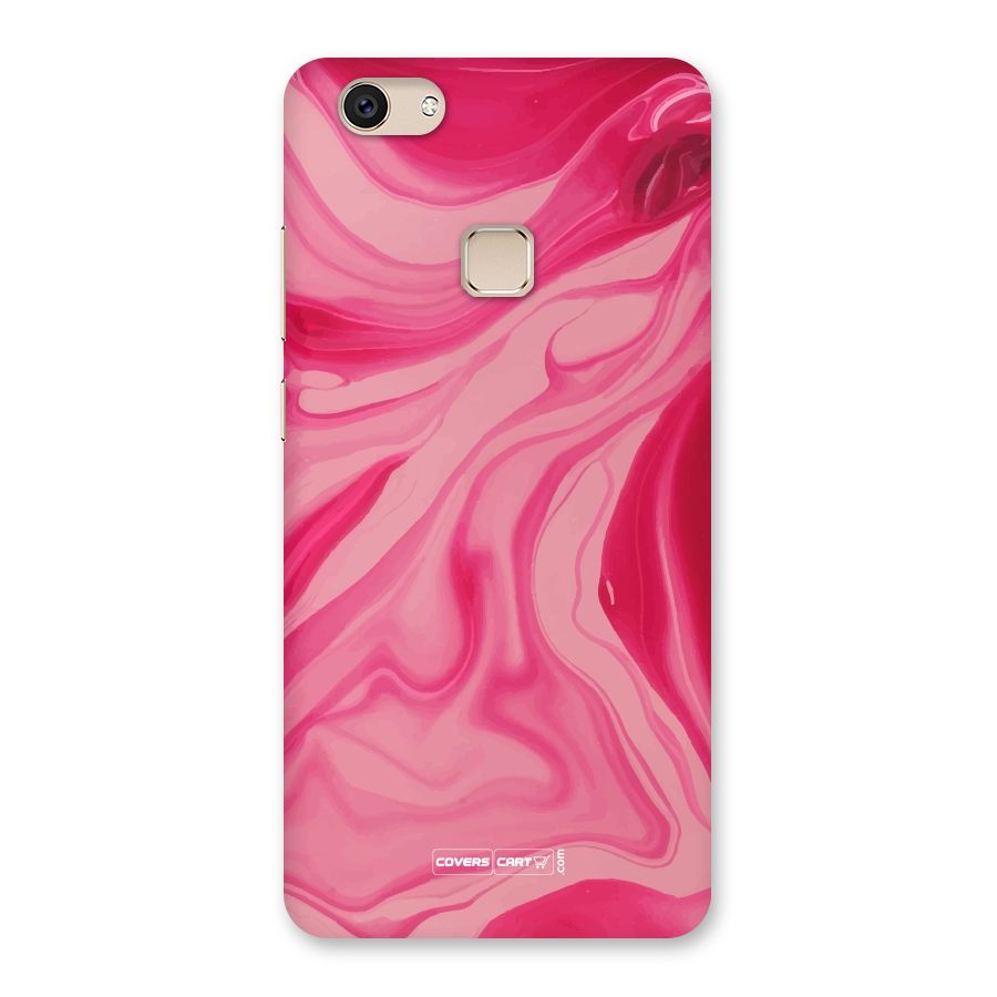 Sizzling Pink Marble Texture Back Case for Vivo V7