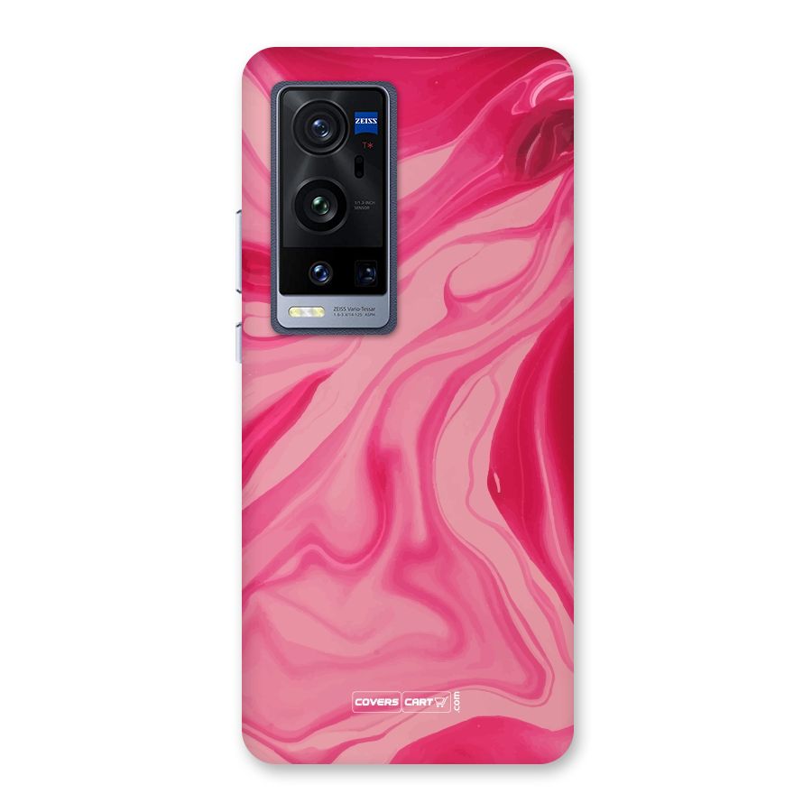 Sizzling Pink Marble Texture Back Case for Vivo X60 Pro Plus