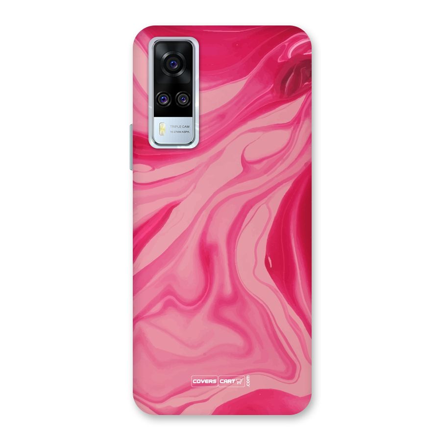 Sizzling Pink Marble Texture Back Case for Vivo Y31