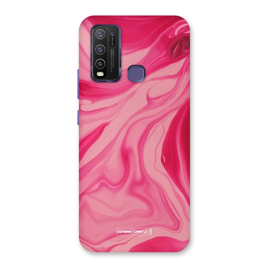 Sizzling Pink Marble Texture Back Case for Vivo Y50