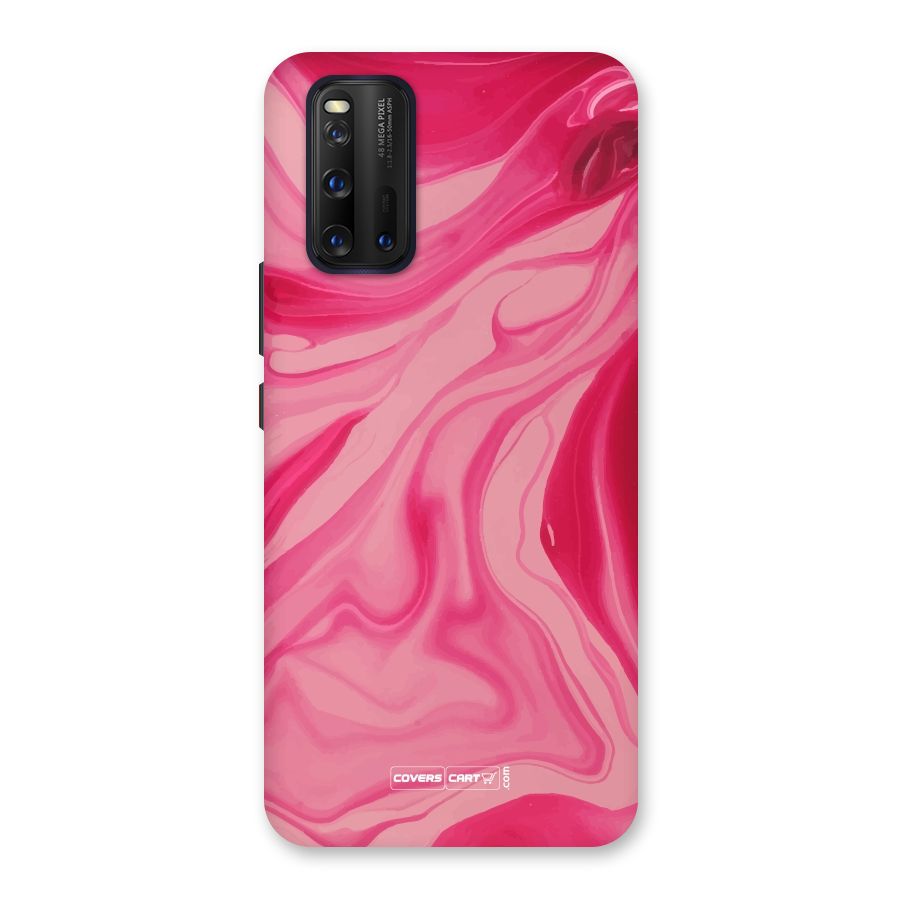Sizzling Pink Marble Texture Back Case for Vivo iQOO 3