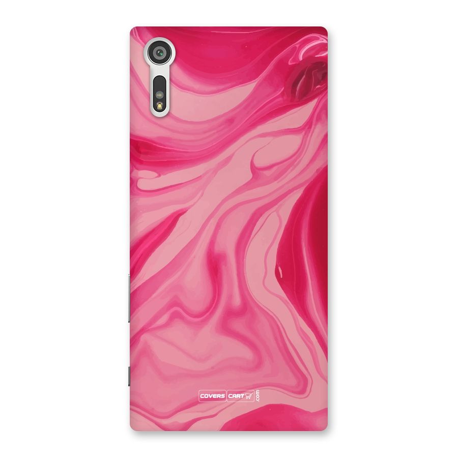 Sizzling Pink Marble Texture Back Case for Xperia XZ