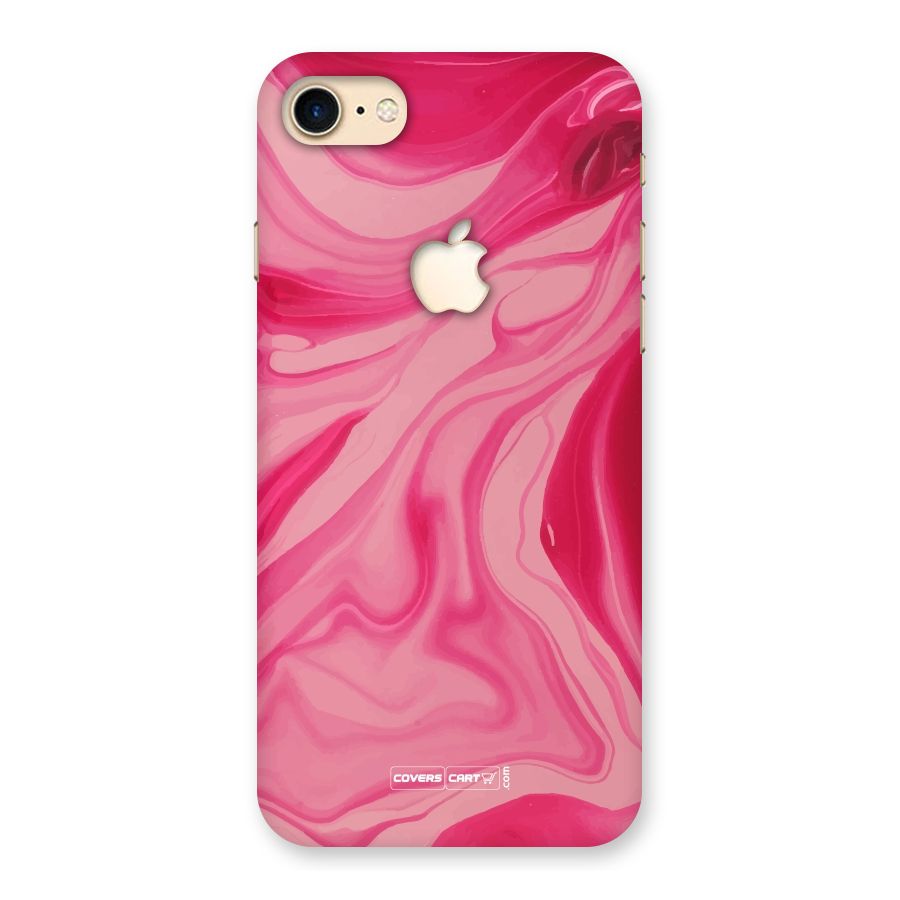 Sizzling Pink Marble Texture Back Case for iPhone 7 Apple Cut