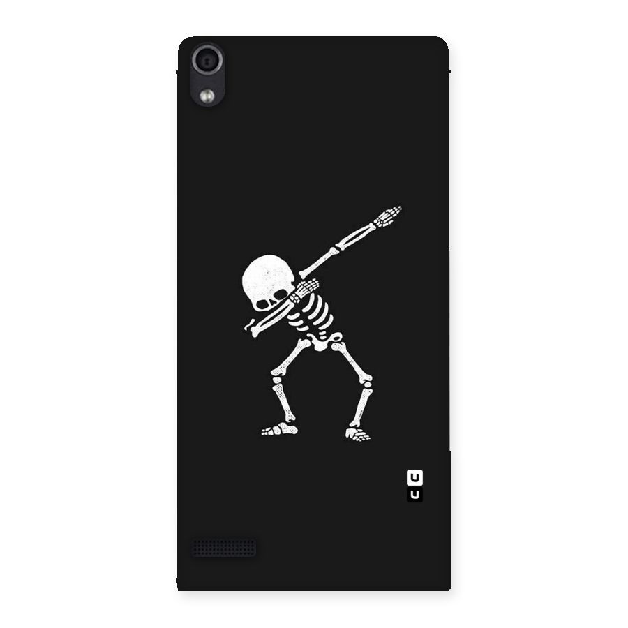 Skeleton Dab White Back Case for Ascend P6