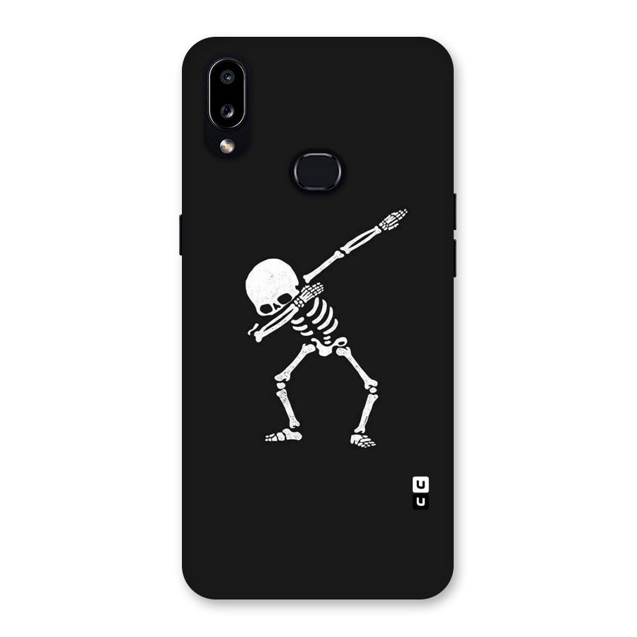 Skeleton Dab White Back Case for Galaxy A10s