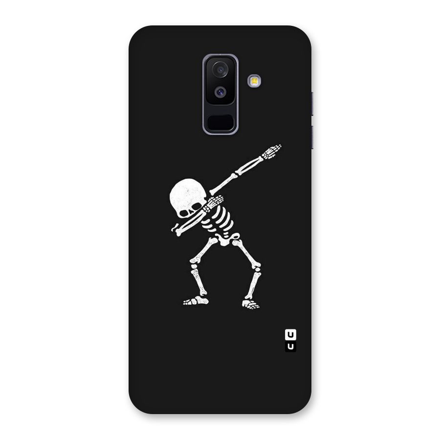 Skeleton Dab White Back Case for Galaxy A6 Plus