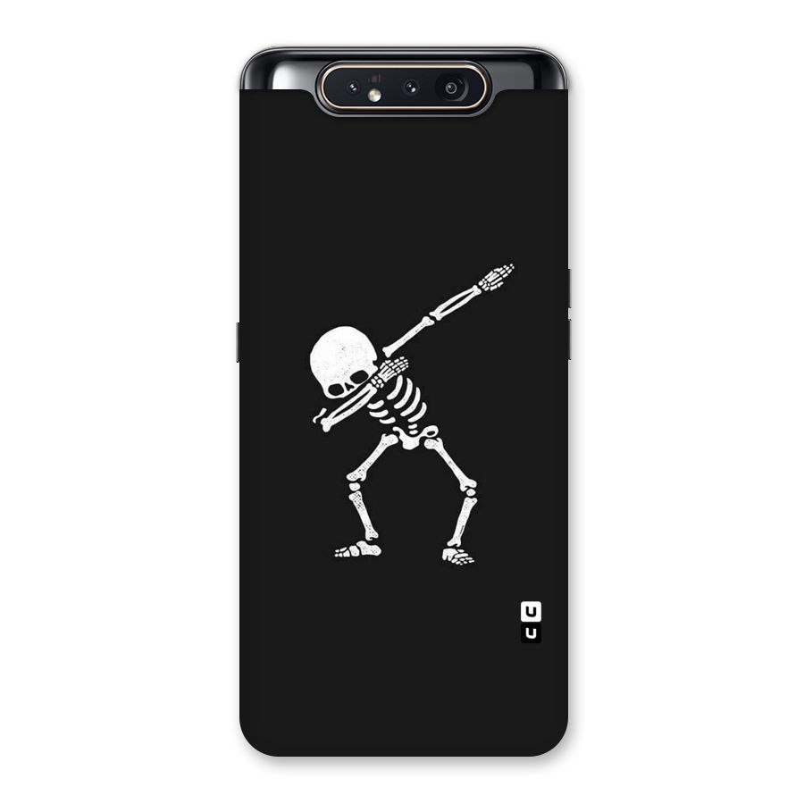 Skeleton Dab White Back Case for Galaxy A80