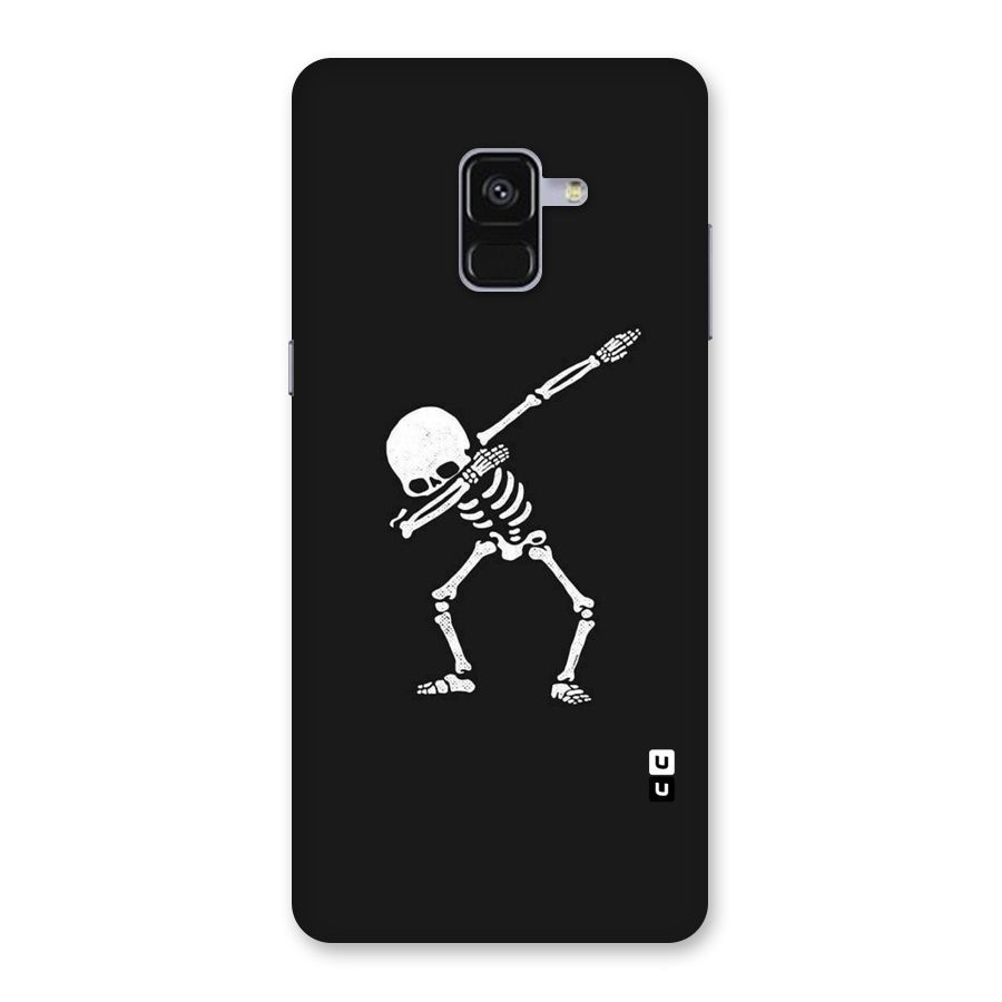 Skeleton Dab White Back Case for Galaxy A8 Plus