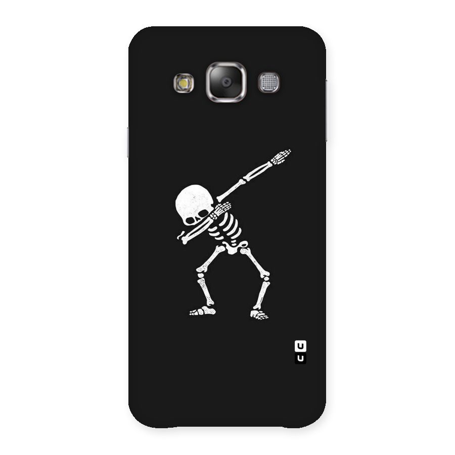 Skeleton Dab White Back Case for Galaxy E7