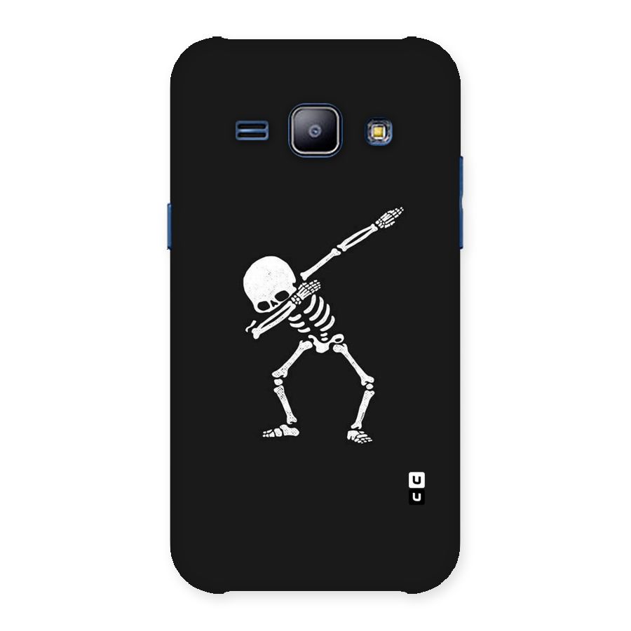 Skeleton Dab White Back Case for Galaxy J1