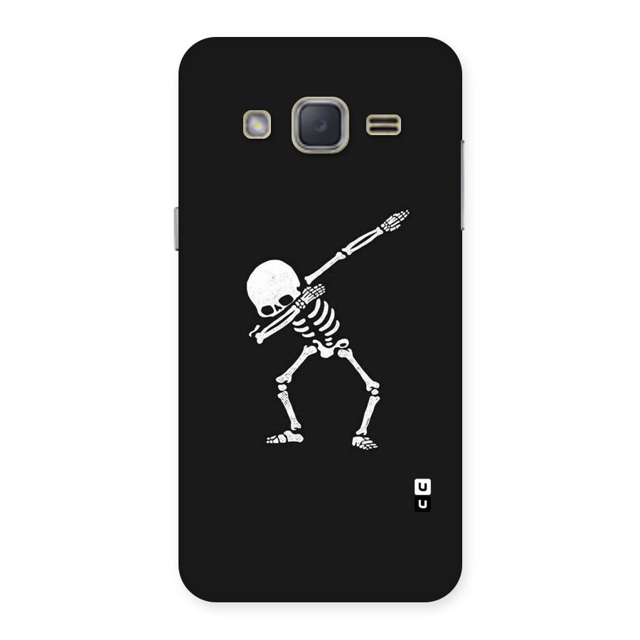 Skeleton Dab White Back Case for Galaxy J2