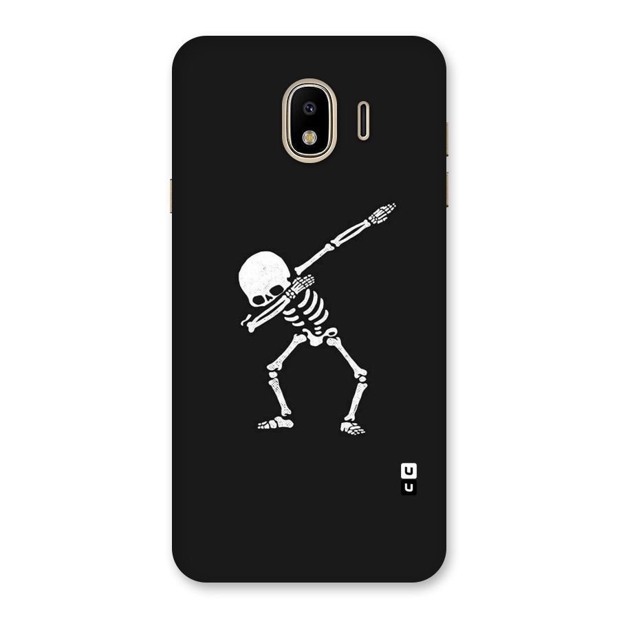 Skeleton Dab White Back Case for Galaxy J4