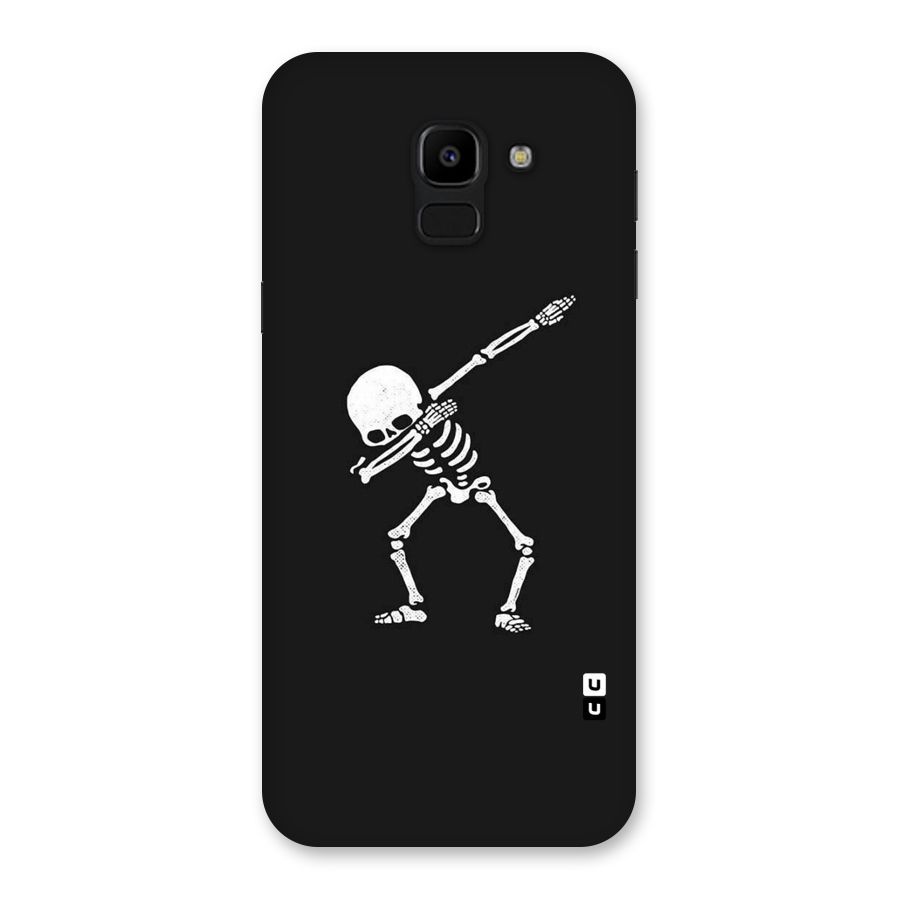 Skeleton Dab White Back Case for Galaxy J6