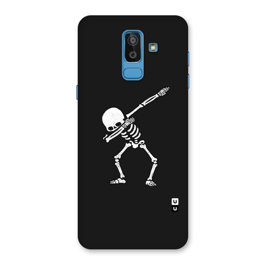 Skeleton Dab White Back Case for Galaxy J8
