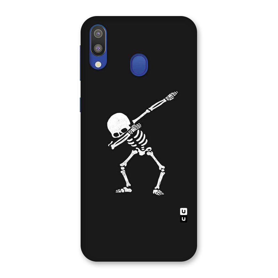 Skeleton Dab White Back Case for Galaxy M20