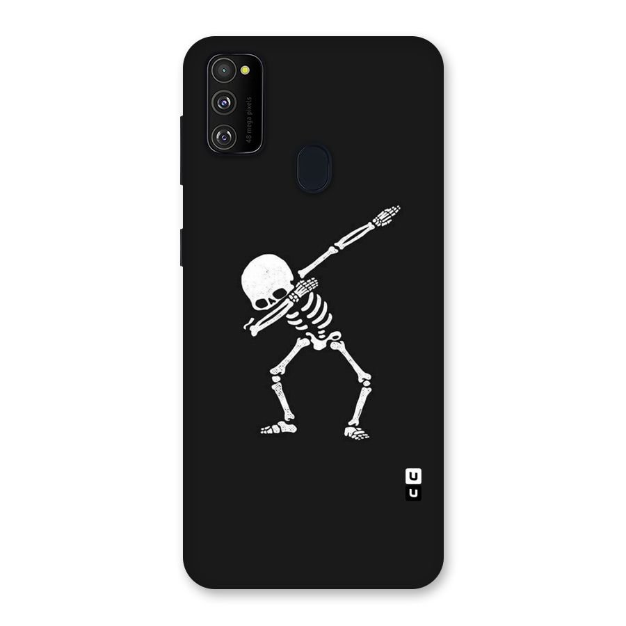 Skeleton Dab White Back Case for Galaxy M30s