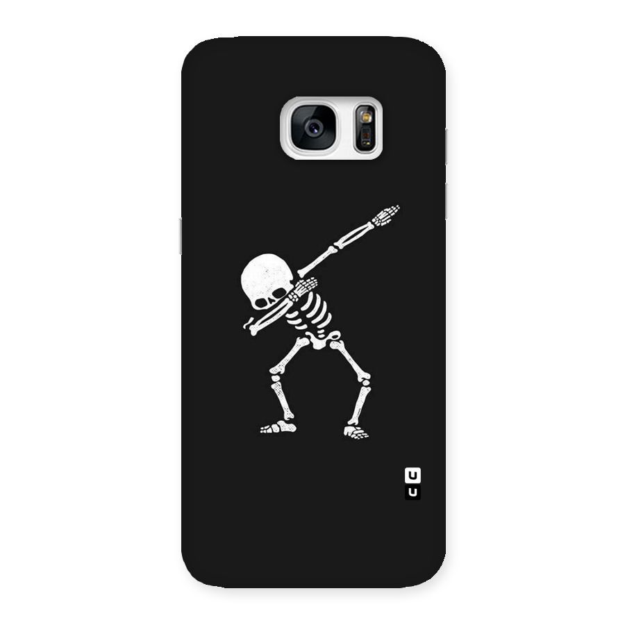 Skeleton Dab White Back Case for Galaxy S7 Edge