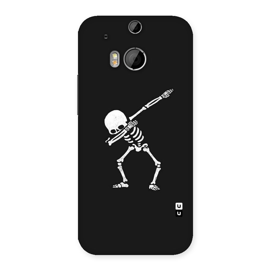 Skeleton Dab White Back Case for HTC One M8