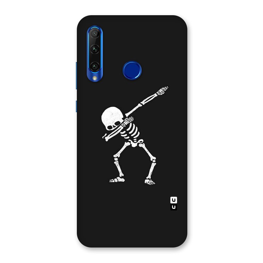 Skeleton Dab White Back Case for Honor 20i