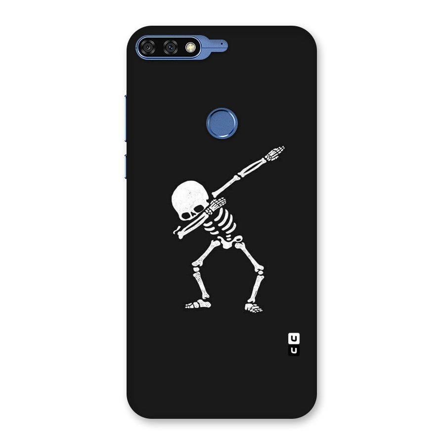 Skeleton Dab White Back Case for Honor 7C