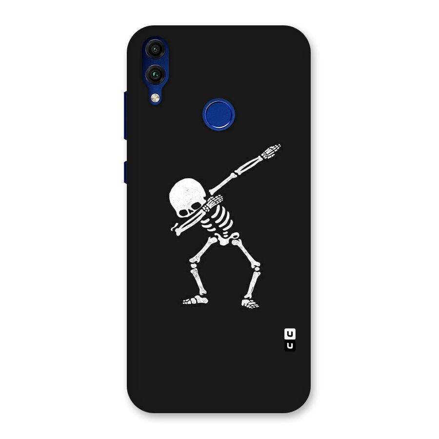 Skeleton Dab White Back Case for Honor 8C