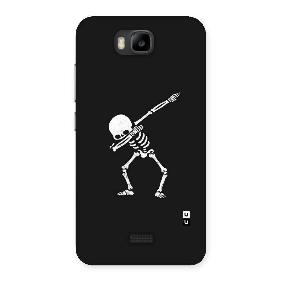 Skeleton Dab White Back Case for Honor Bee