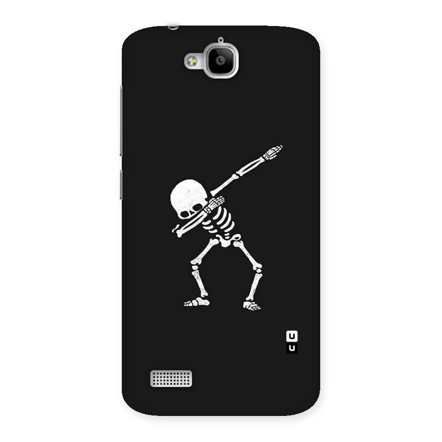 Skeleton Dab White Back Case for Honor Holly