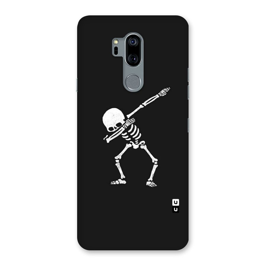 Skeleton Dab White Back Case for LG G7