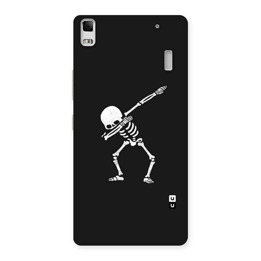 Skeleton Dab White Back Case for Lenovo A7000