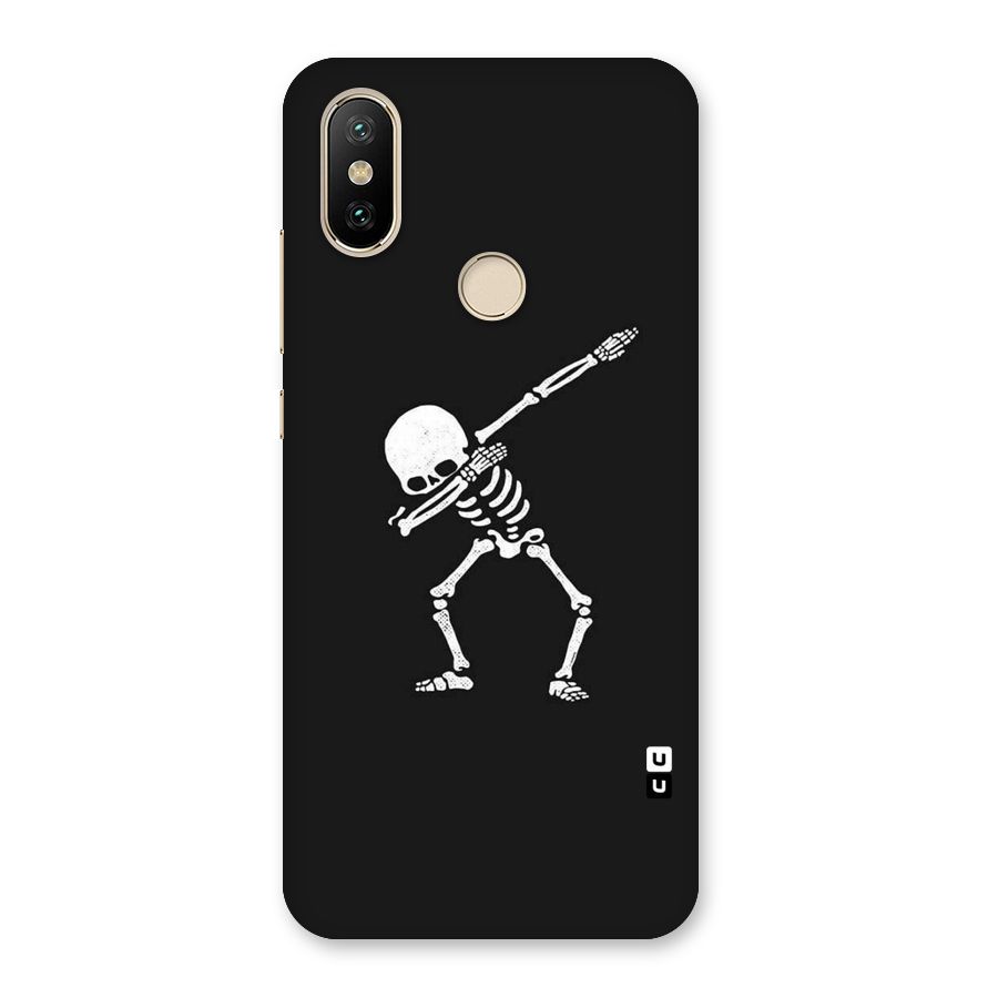 Skeleton Dab White Back Case for Mi A2